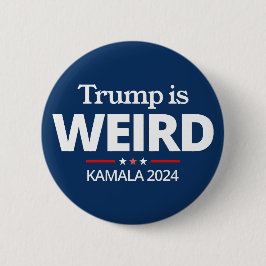 Trump is raar, grappig anti-Trump, 2024 Kamala Ronde Button 5,7 Cm