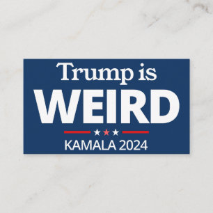 Trump is raar, grappig anti-Trump, 2024 Kamala Visitekaartje