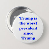 Trump is ronde button 7,6 cm (Voorkant /achterkant)