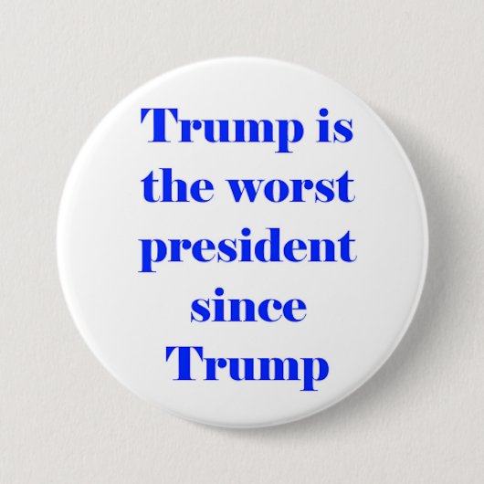 Trump is ronde button 7,6 cm (Voorkant)