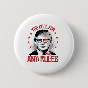 Trump is te cool voor om het even welke Regels Ronde Button 5,7 Cm