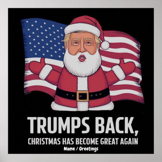 Trump is terug: Kerstmis is weer geweldig geworden Poster (Voorkant)