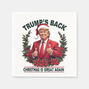 Trump is terug Kerstmis is weer geweldig Sinterkla Servet