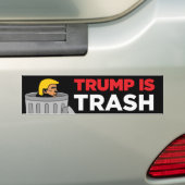 Trump is vuilnis anti-Trump Bumpersticker (Op auto)