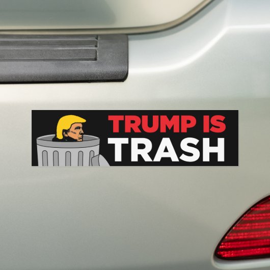 Trump is vuilnis anti-Trump Bumpersticker (Op auto)