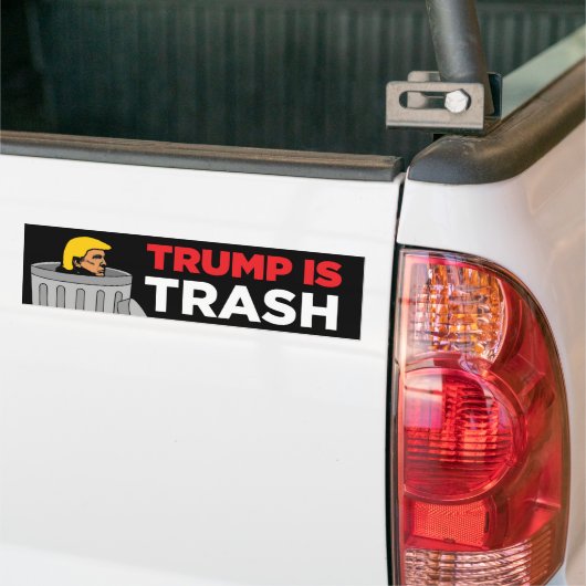 Trump is vuilnis anti-Trump Bumpersticker (Op Truck)