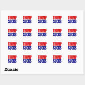 "TRUMP IS WAARDELOOS" RONDE STICKER (Vel)