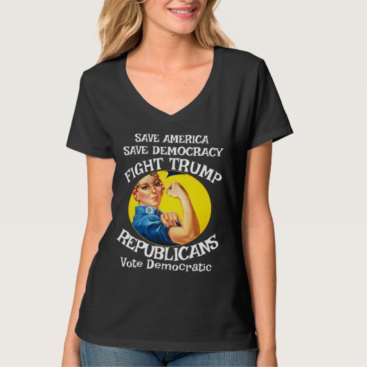 Trump is waardeloos t-shirt (Voorkant)