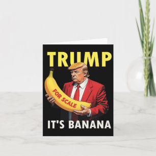Trump It's Banana (voor schaal) Sterrenschip Funny Kaart