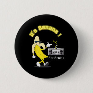 Trump It's Banana (voor schaal) Sterrenschip Funny Ronde Button 5,7 Cm