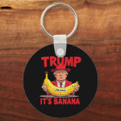 Trump It's Banana (voor weegschaal) Grappige meme Sleutelhanger (Voorkant)