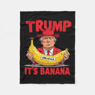 Trump It's Nana (voor Scale) Funny Meme 1 Fleece Deken