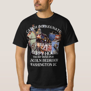 Trump Jacht Bevrucht Kooi Iers Pub Geboorte Natie T-shirt