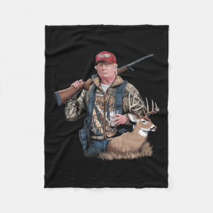 Trump jachtherten (voor en achter) maken de jacht  fleece deken