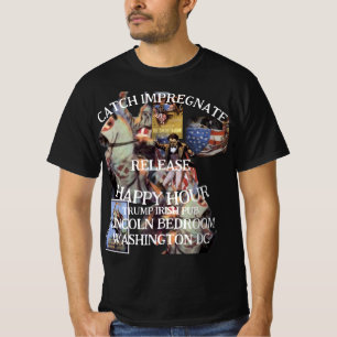 Trump Jagen Bevruchten Kooi Ierse Pub Geboorte Nat T-shirt