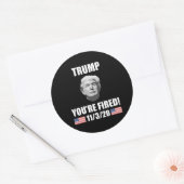 Trump, je bent bang. Verkiezing Anti-Trump 2020 Ronde Sticker (Envelop)