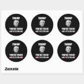 Trump, je bent bang. Verkiezing Anti-Trump 2020 Ronde Sticker (Vel)