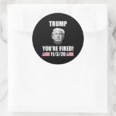 Trump, je bent bang. Verkiezing Anti-Trump 2020 Ronde Sticker (Tas)