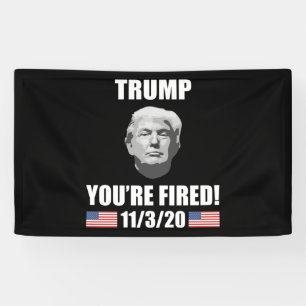 Trump, je bent bang. Verkiezing Anti-Trump 2020 Spandoek