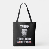 Trump, je bent bang. Verkiezing Anti-Trump 2020 Tote Bag (Achterkant)