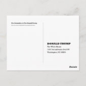 Trump: Je bent een briefkaart. Briefkaart (Achterkant)
