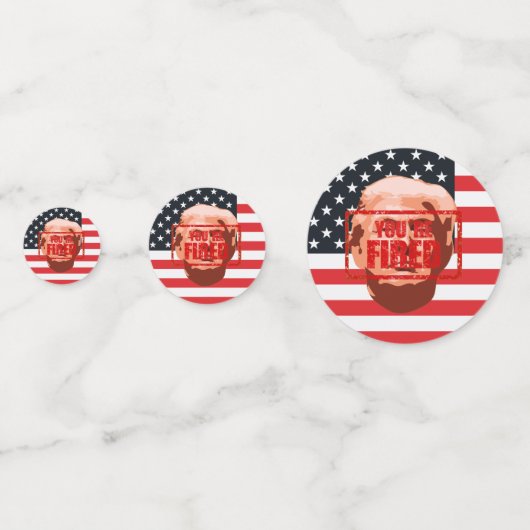 Trump Je bent een vaste partij Confetti (Achterkanten)