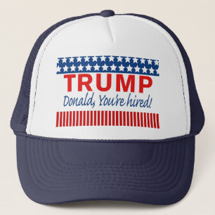 Trump, je bent ingehuurd. trucker pet