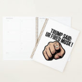 Trump: "Je bent ontslagen Musk!" Planner (Display)