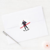 Trump: Je bent ontslagen! Ronde Sticker (Envelop)