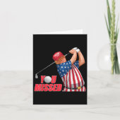 Trump je hebt het gemist Funny Golf rode hoed  Kaart (Voorkant)