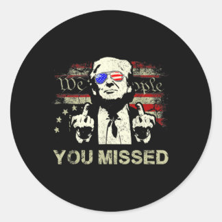 Trump Je Mist Grappige Trump 2024 Ronde Sticker