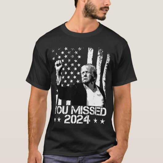 Trump Je Mist Grappige Trump 2024 T-shirt (Voorkant)
