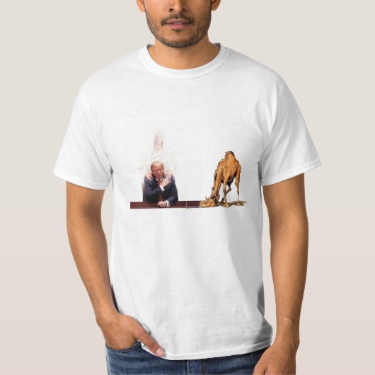 Trump Jesus Camel Needle T-shirt (Voorkant)