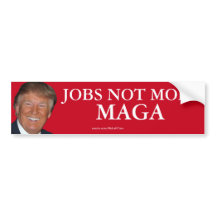Trump Jobs not Mobs MAGA Bumpersticker