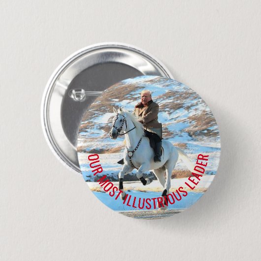 Trump Jong-un Ronde Button 5,7 Cm (Voorkant /achterkant)