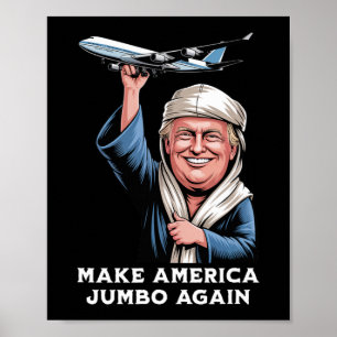 Trump Jumbo Jet Adventure voor luchtvaartliefhebbe Poster