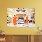 Trump jurken om canvas kunst in te leveren (Insitu (Woonkamer))