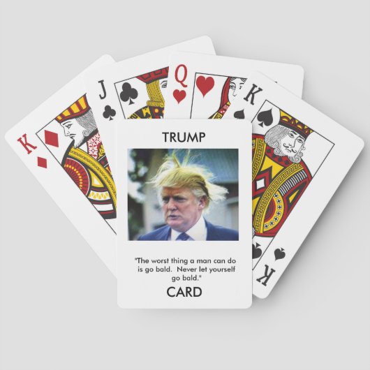 Trump-kaarten Donald Trump-afbeelding/quote speelk Pokerkaarten (Achterkant)