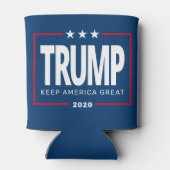 Trump KAN JAAR VERANDEREN Laat Amerika geweldig zi Blikjeskoeler (Achterkant)