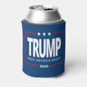 Trump KAN JAAR VERANDEREN Laat Amerika geweldig zi Blikjeskoeler (Blikje Achterkant)