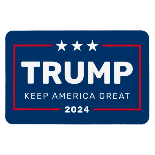 Trump KAN JAAR VERANDEREN Laat Amerika geweldig zi Magneet (Horizontaal)