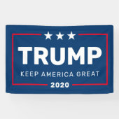 Trump KAN JAAR VERANDEREN Laat Amerika geweldig zi Spandoek (Horizontaal)
