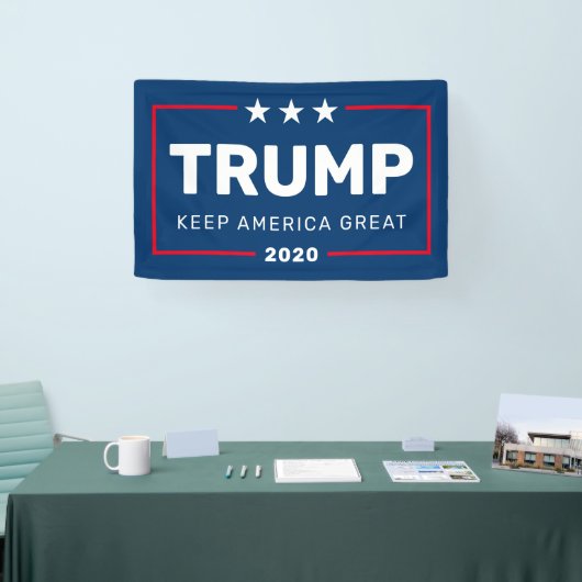 Trump KAN JAAR VERANDEREN Laat Amerika geweldig zi Spandoek (Beurs)