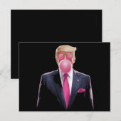 Trump Kauwgom Briefkaart (Voorkant / Achterkant)