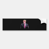 Trump Kauwgom Bumpersticker (Voorkant)