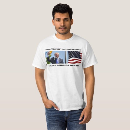 Trump - Keep America Great 2020 Elections T-Shirt (Voorkant volledig)