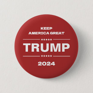 Trump Keep America Groot President 2024 Ronde Button 5,7 Cm