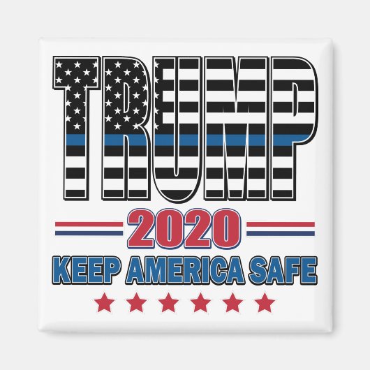 TRUMP-Keep-America-Safe Magneet (Voorkant)