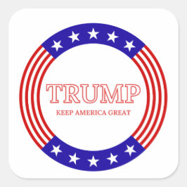 Trump Keep America Vierkante Sticker