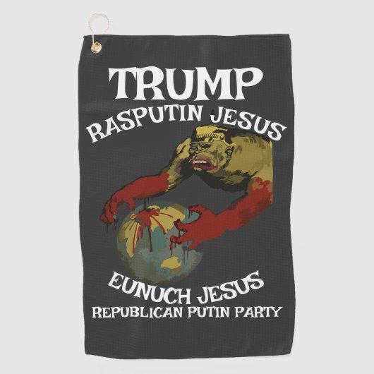 Trump Keizer Bill Duitse Dictator FascistTsaar Golfhanddoek (Voorkant)